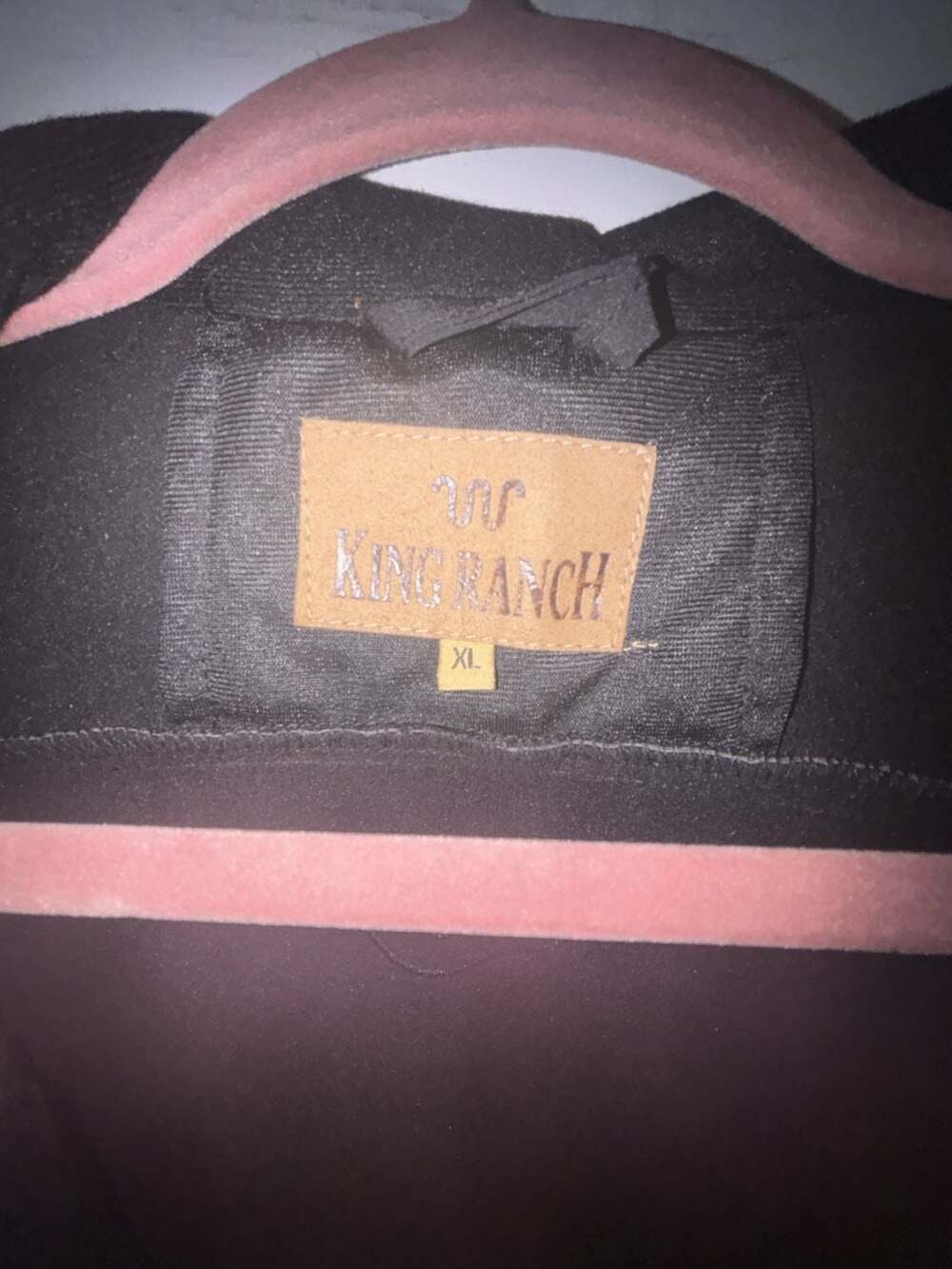 King Ranch Brown Fleece Lined Zip Up Vest XL